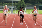 Women and Girls 100 metres, 2021 North Eastern Track and Field Champs., Middesbrough. Photo: David T. Hewitson/Sports for All Pics